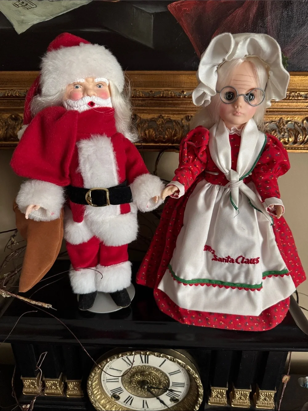 EFFANBEE Santa & Mrs. Claus - Storybook Collector Doll Set - Vintage 80s